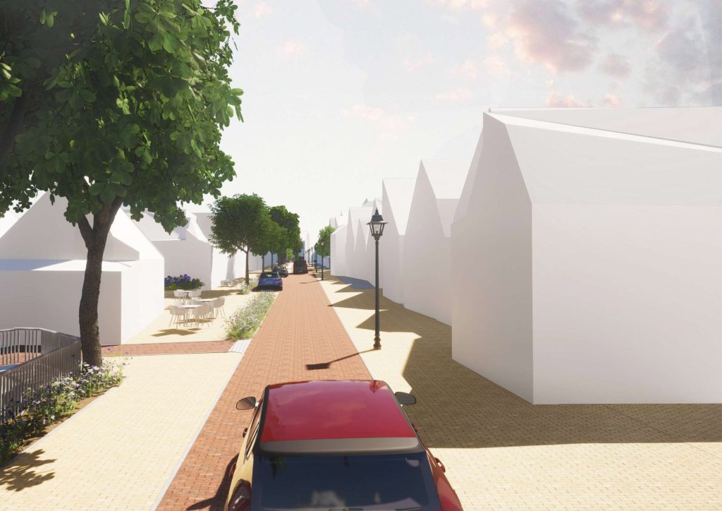 Render straatplan Oude Dorp Urk