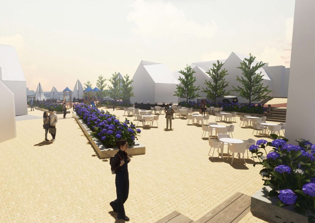Render straatplan Oude Dorp Urk
